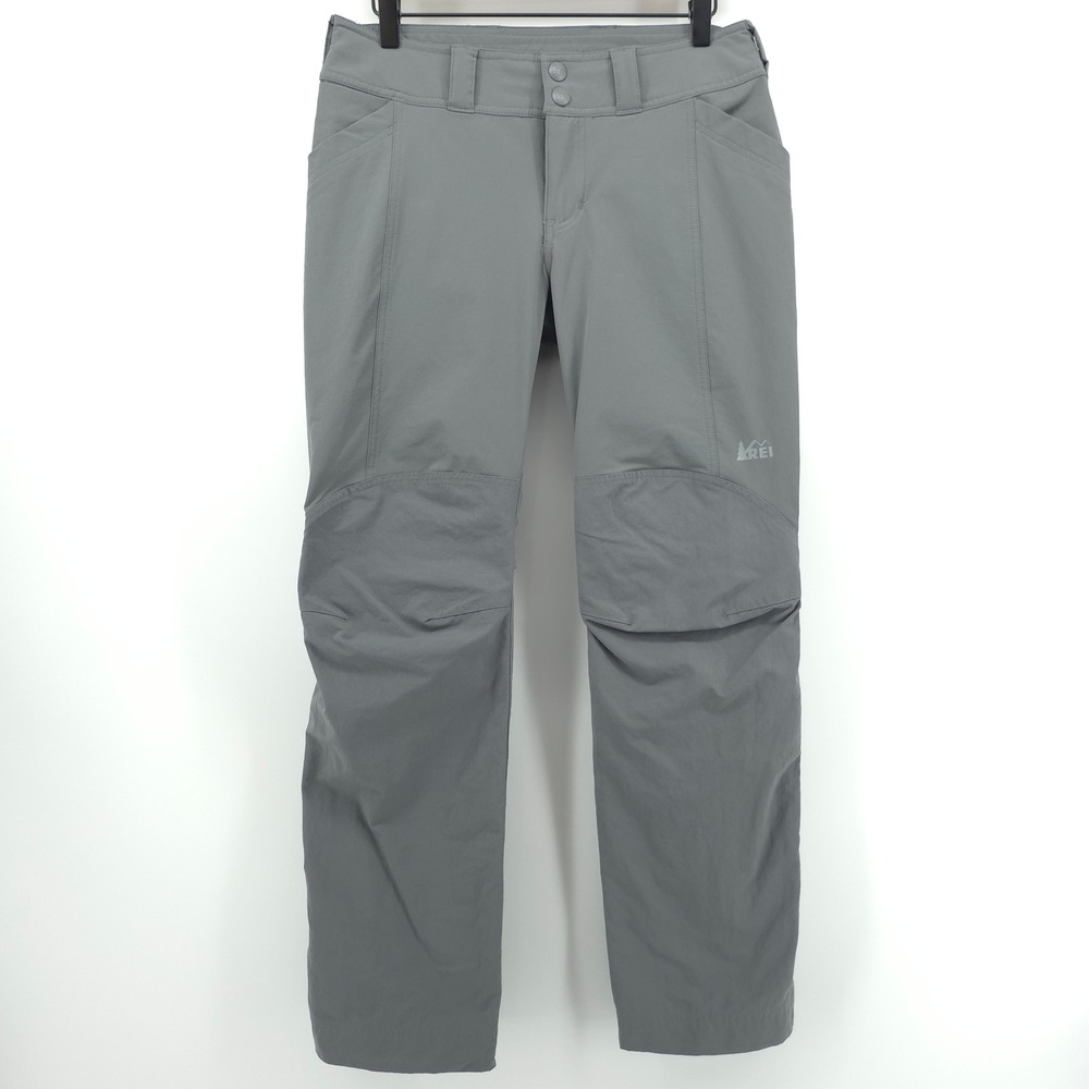 REI Co-op Savanna Women Hiking Pants 6 PET Gray Outdoor Stretch Gorpcore